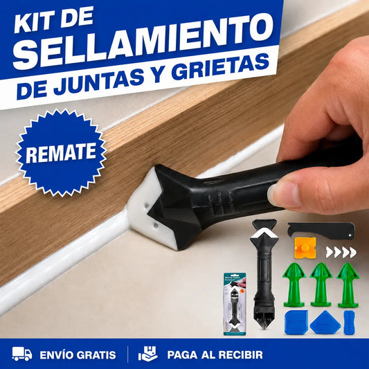 Kit de Sellamiento de Juntas y Grietas – Renueva el Sellado de Baño y Cocina Sin Contratar a Nadie