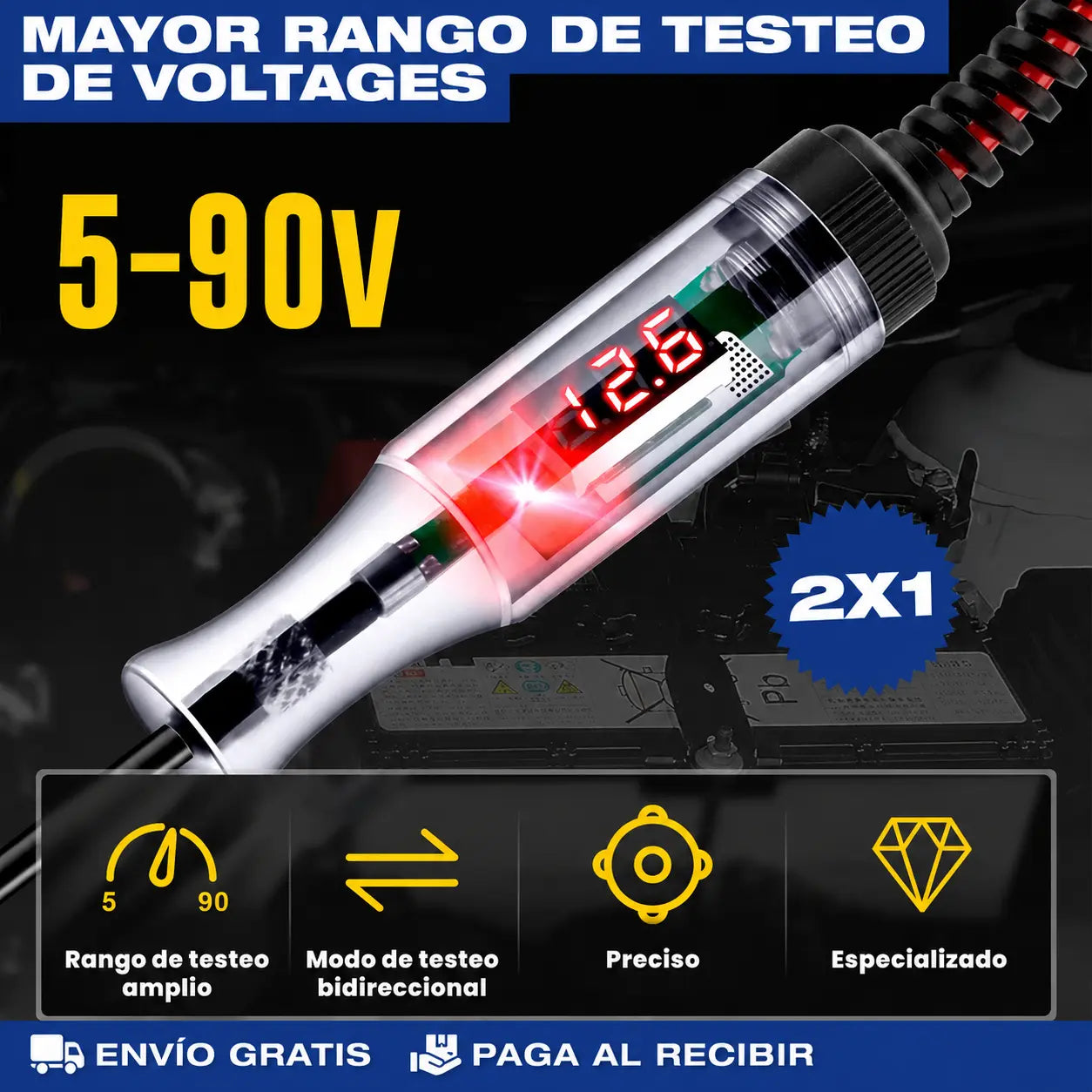 Tester LED de Circuitos para Vehículos – Encuentra la Falla Eléctrica Sin Pagar Taller · 2x1