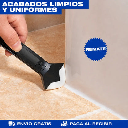 Kit de Sellamiento de Juntas y Grietas – Renueva el Sellado de Baño y Cocina Sin Contratar a Nadie