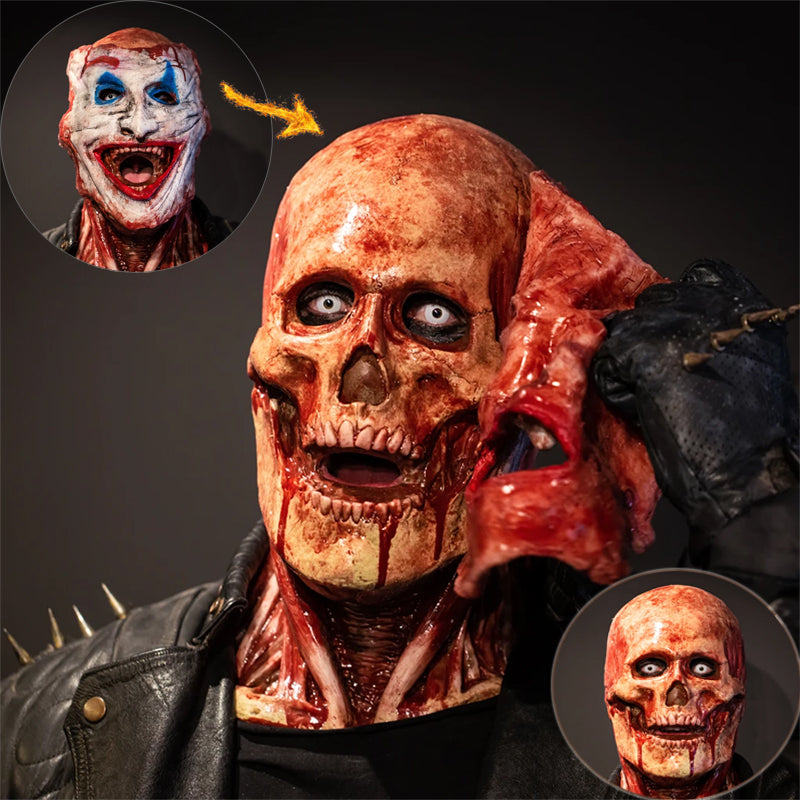 FrightFace™ — Máscara Magnética 2 en 1 de Payaso y Calavera 💀🤡